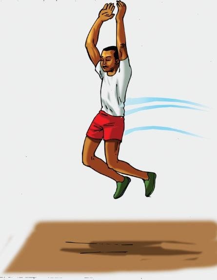 long jump hang technique