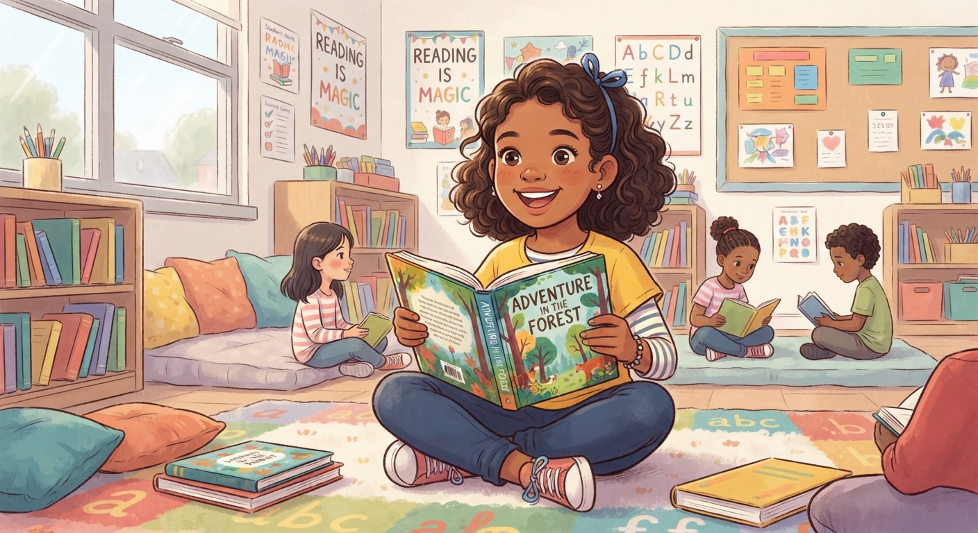 Developing and sustaining foundational language skills: listening, speaking, reading, writing, and thinking--fluency. The student reads grade-level text with fluency and comprehension video lesson thumbnail