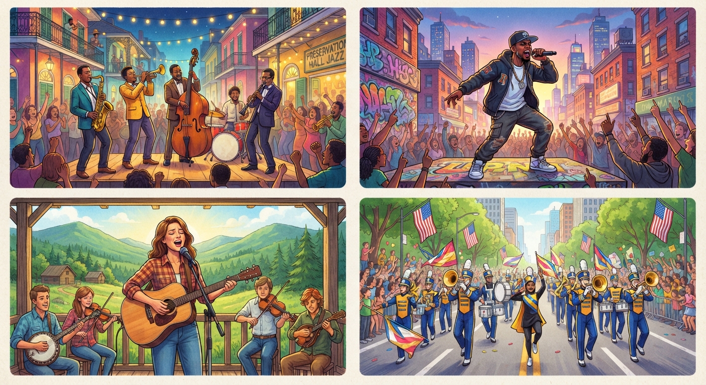 Perform a varied repertoire of songs, movement, and musical games representative of American and local cultures video lesson thumbnail