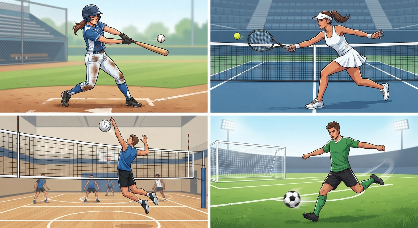 Apply correct technique when striking an object with speed, accuracy, force, and distance during game situations and sports video lesson thumbnail