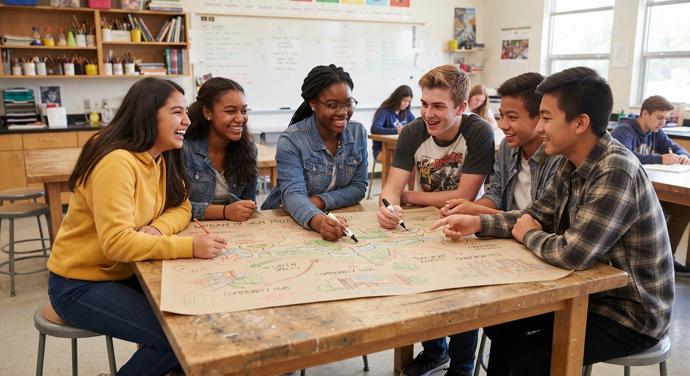 Collaborate to create original works of art video lesson thumbnail