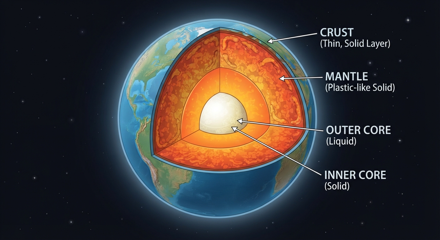 Develop a model based on evidence of Earth’s interior to describe the cycling of matter by thermal convection video lesson thumbnail